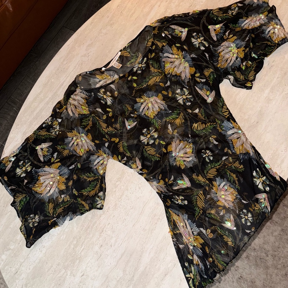 Diane Von Furstenberg Sheer Silk Dress - Picture 3 of 6